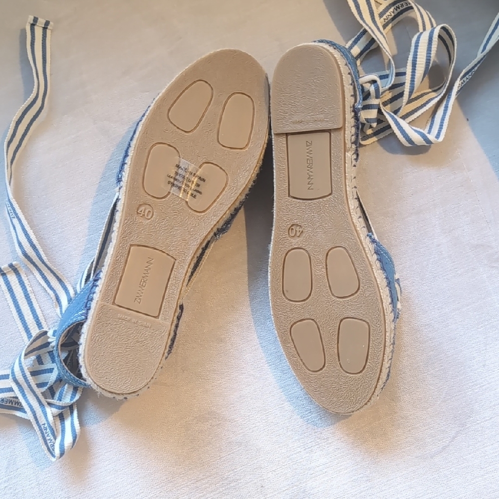Zimmermann Navy and Cream Espadrilles - Picture 3 of 4